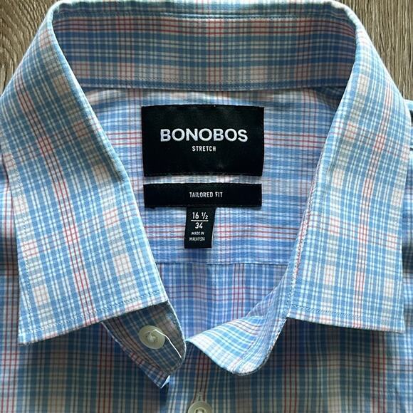 Bonobos Jet Setter Stretch Tailored Fit Dress Shirt - Picture 2 of 5